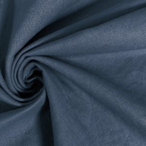 Linnen katoen stof, oud blauw. VAL695