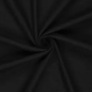 Linnen katoen stof, zwart. VAL999