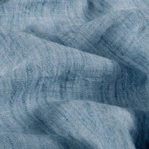 Linnen look stof, melange, blauw. P306