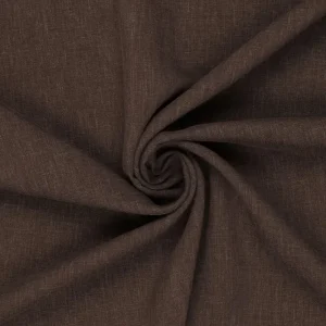 Linnen stof, deluxe, donkerbruin. LDL100