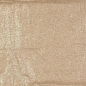 Linnen viscose stof, foliedruk, zand/zilver. P284