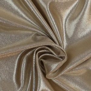 Lycra stof 4-way stretch, glitter champagne , Z0885