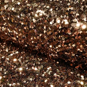 Pailletten stof, brons. P553