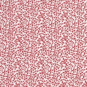 Katoen stof, takjes, wit/rood. TJ050