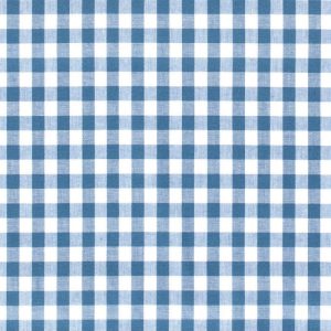 Katoen stof ruit, jeansblauw met wit, 1.0R006