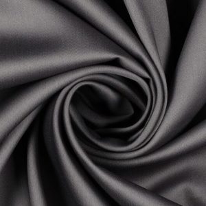 Poplin satijn stof, soepel vallend, grijs. PS004