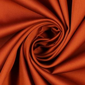 Poplin satijn stof, soepel vallend, roest. PS009