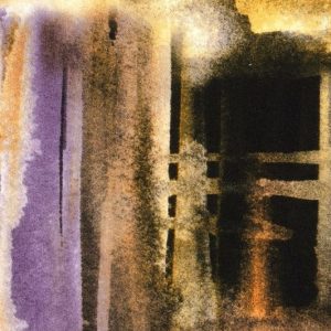 Punta jersey stof, fantasie ruitprint, paars/oranje/geel/zwart. X1051