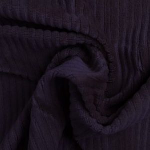 Rib stof stretch, paars. Q5391