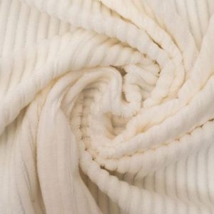 Rib stof stretch, offwhite. X1474