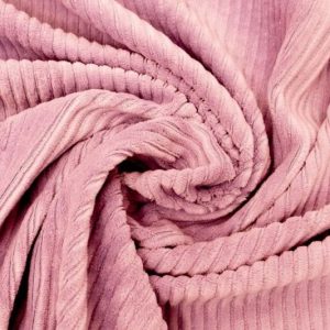 Rib stof stretch, roze. X1467