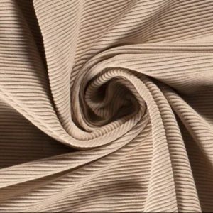 Rib tricot stof, zand. A0149