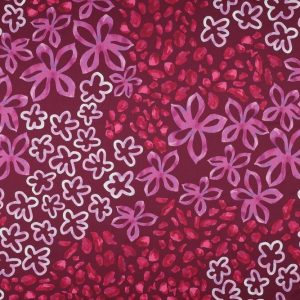 Royal micro satijn stof, bloemetjes- en panterprint, paars/lila/fuchsia. P046