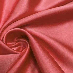 Stretch satijn stof koraal, ST538