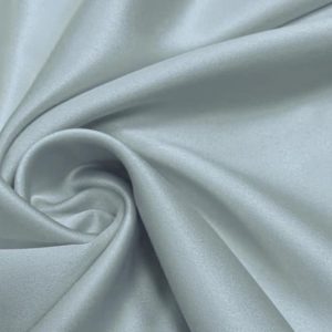 Stretch satijn stof , ijsblauw . ST960