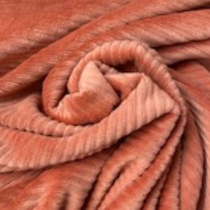 Rib stof stretch, terra/roest. Q5021