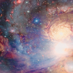 Sportswear jersey stof, ruimte print, lila. LYN007