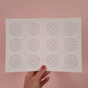 Set 6 vlaggetjes / 12 labels – versie c