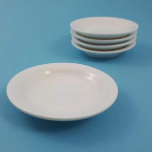 Rond wit tipje Ø 8.5 cm – set van 5