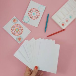 Stevige blanco A6 kaarten – 10 stuks