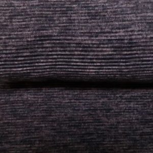 Jersey stof, rib, donker blauw mêlee. 16000/600