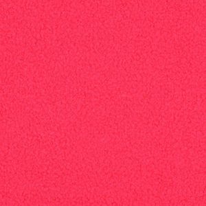 Teddy fleece stof, dubbelzijdig, neon roze. P057