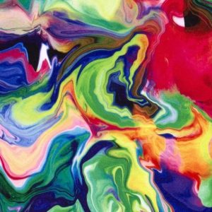 Texture stof, olievlekken print, multicolor. FNT09