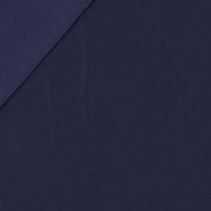 Travel jersey stof, 1mm rib, marineblauw. A0507