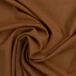 Travel punty stof, soepelvallend, caramel. TP090