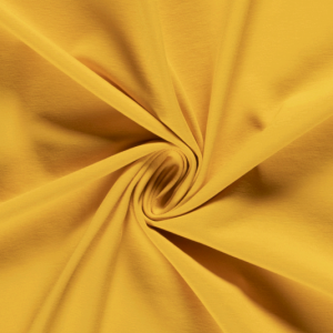 Katoen tricot stof, geel, TK033