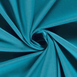 Tricot katoen stof, aqua blauw. TK024