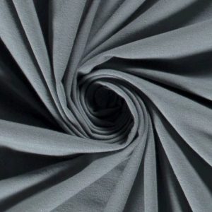 Tricot katoen stof, staalblauw. TC006