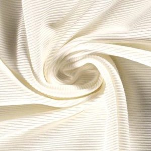 Rib tricot stof, offwhite. A0145