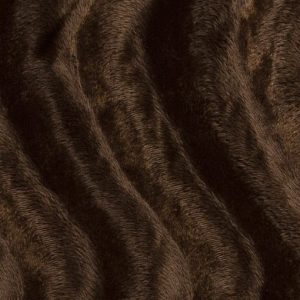 Velboa stof, uni, bruin. VU055