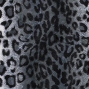 Velboa stof, panterprintprint, grijs/zwart/wit. V4504.69