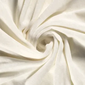 Velours stretch stof, offwhite. VS051