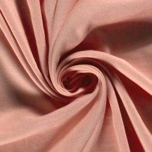 Viscose twill stof, soepel vallend, perzik roze. C490