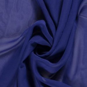 Voile, chiffon stof kobalt. VC005