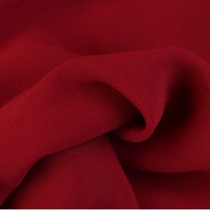 Voile chiffon stof, donker wijnrood. VC041