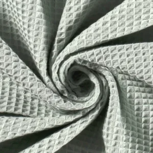 Wafeldoek stof, ijs mint . WA021