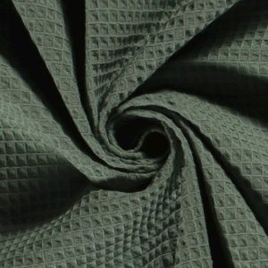 Wafeldoek stof, dusty mint. WA022