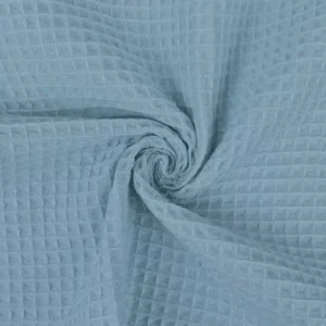 Wafeldoek stof, oudblauw. WA401