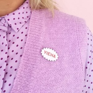 Stipstijl broche YIEHA