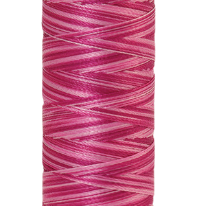 Amann Mettler garen ,poly sheen multi, 200 meter, kleur 9923. Lipstick Pinks