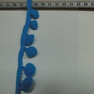 Bolletjesband aqua, B1034