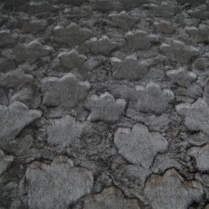 Bont stof, folie print, gewolkt, grijs, X310