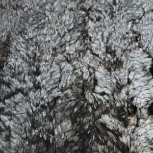 Borg folie stof, zwart/groen X105