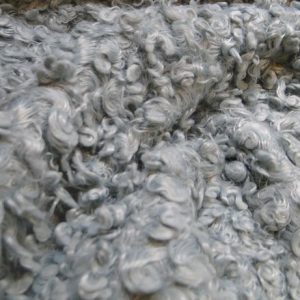 Borg fur stof, poedel, oud groen/mint, kl 320, B0517