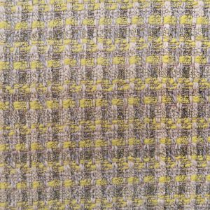 Grof geweven stof, geel/ecru. Z733