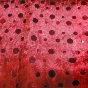 rood F317 velours de panne pailletten